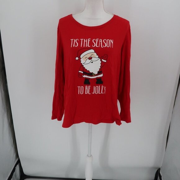 Jammies for Your Families Tis the Season to be Jolly Long Sleeve T-Shirt XL - Picture 3 of 5